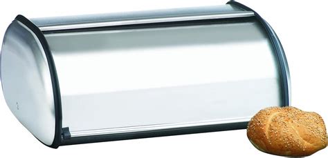 Anchor Hocking Euro Design Brushed Steel Bread Box